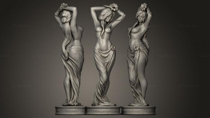 Статуэтки девушки (Статуя Дибеллы, STKGL_0041) 3D модель для ЧПУ станка